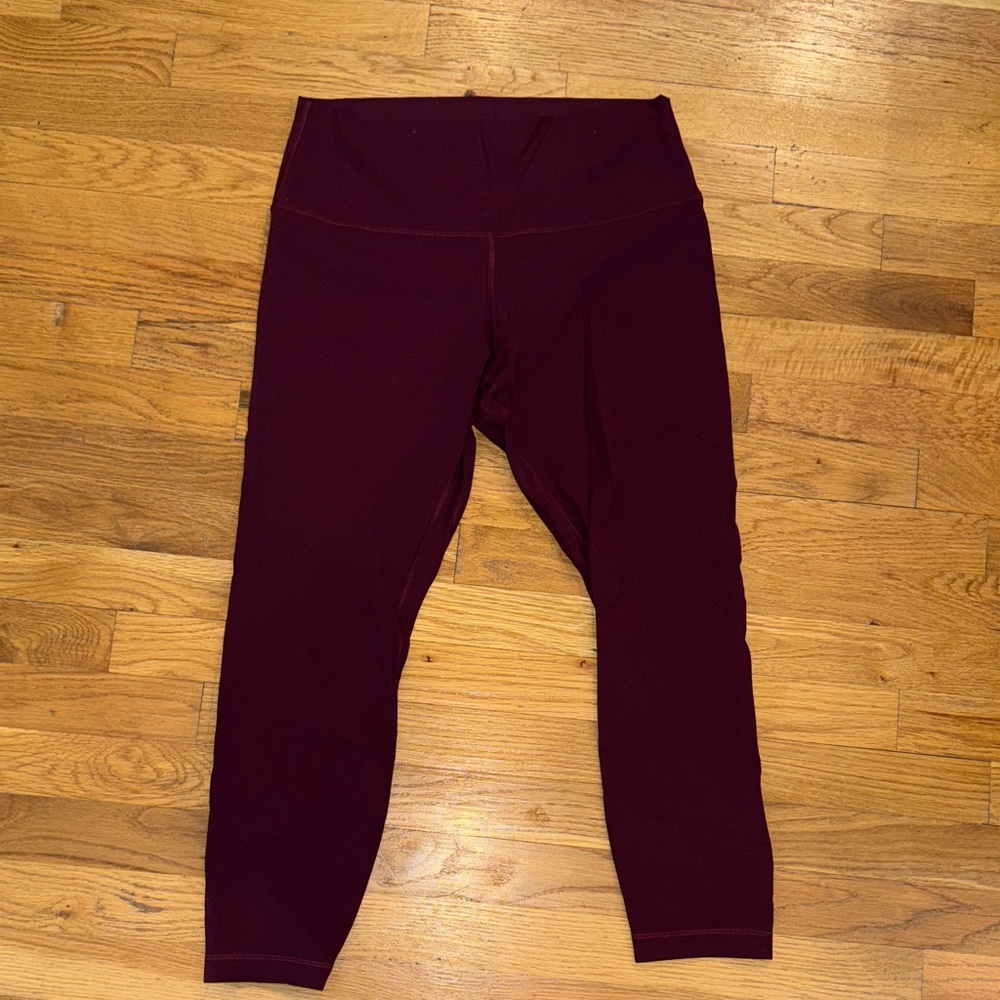 Lululemon Athletica maroon align Leggings